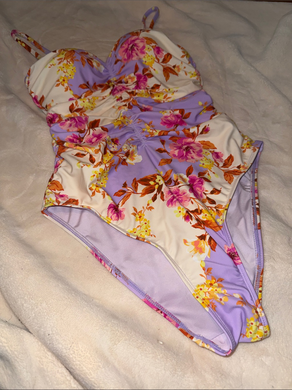 Nwt Cupshe ‘In Technicolor’ Tummy Control One-Piece Swimsuit